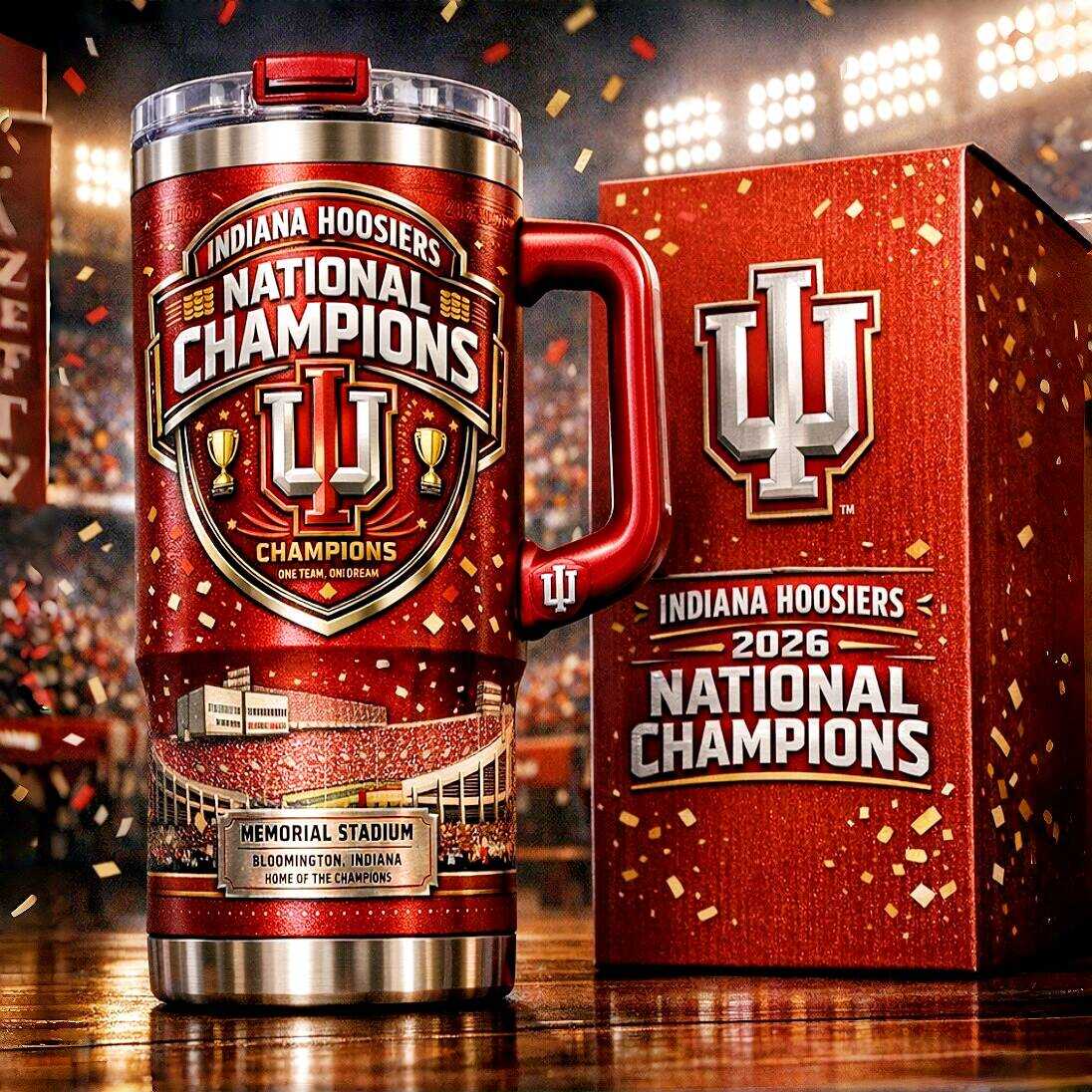 Indiana Hoosiers 2026 National Champions Tumbler