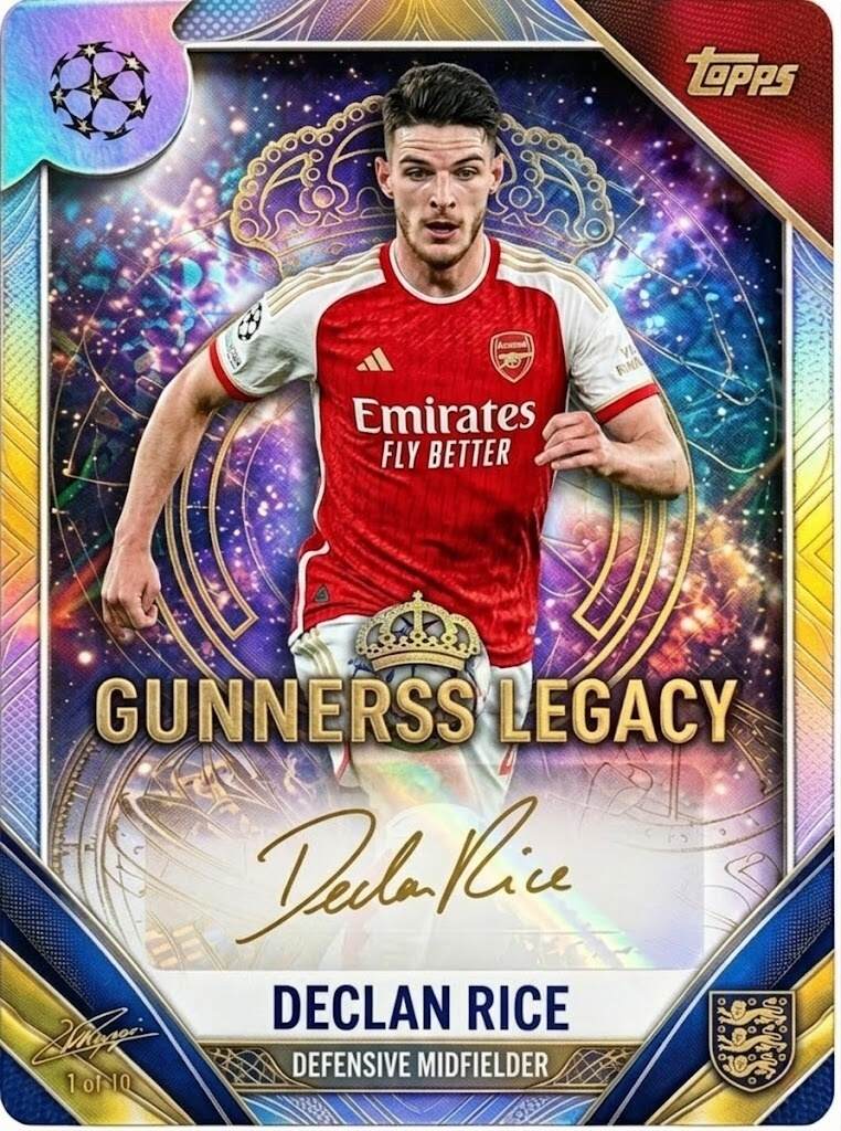 Arsenal F.C. 140th Anniversary Topps Legacy Collection Ultra Premium Trading Cards
