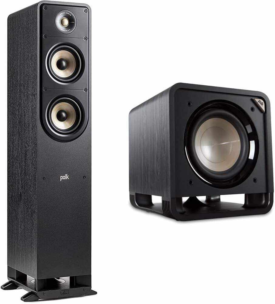 Polk Audio Signature Elite ES20 Bookshelf Speaker - Hi-Res Audio Certified,Dolby Atmos & DTS:X Compatible, 1