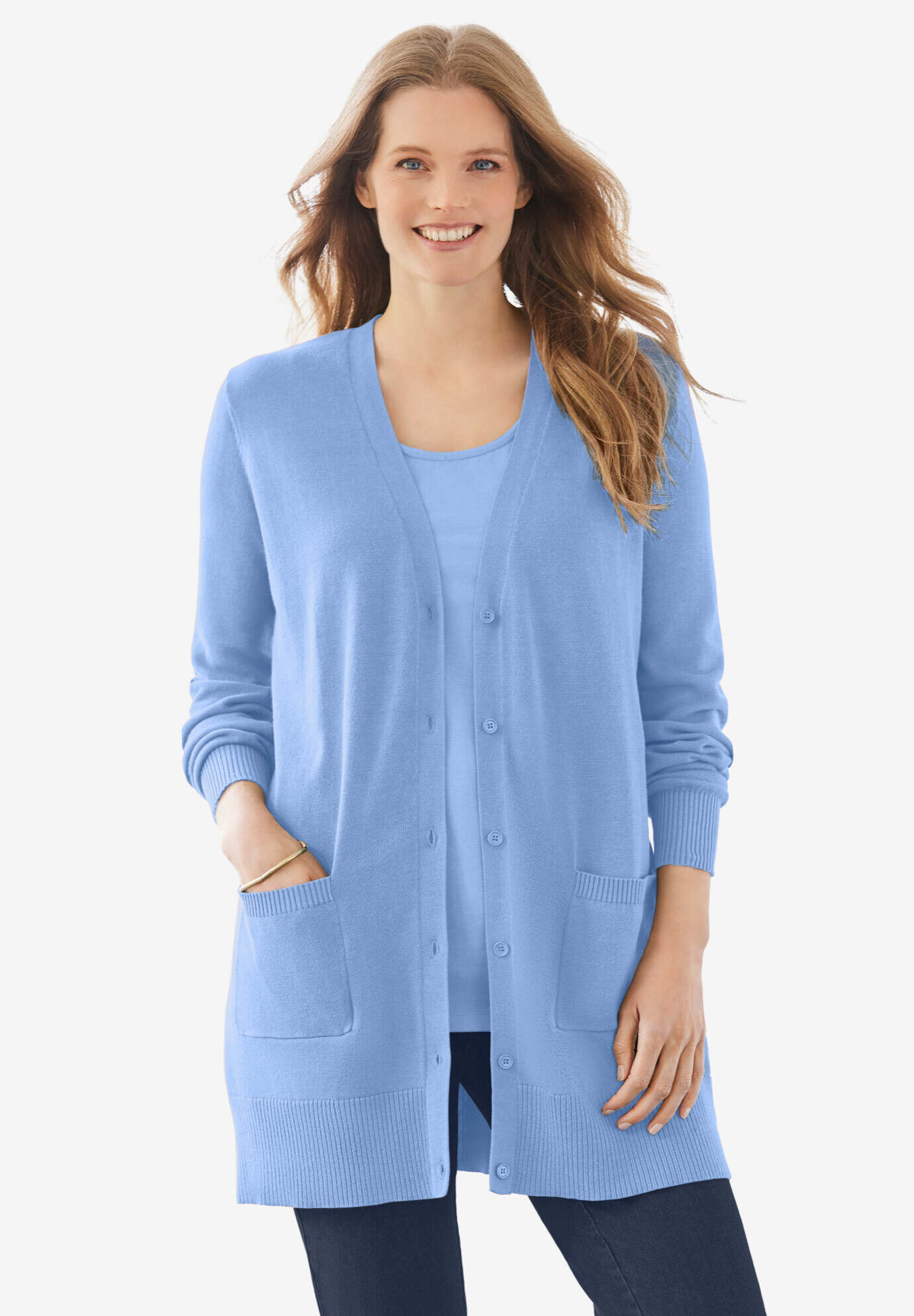 Perfect Longer-Length Cotton Cardigan