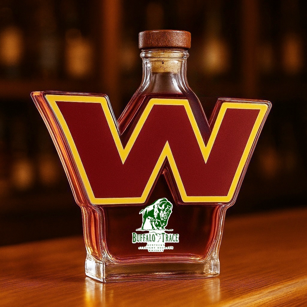 Washington Commanders Whiskey Bottle
