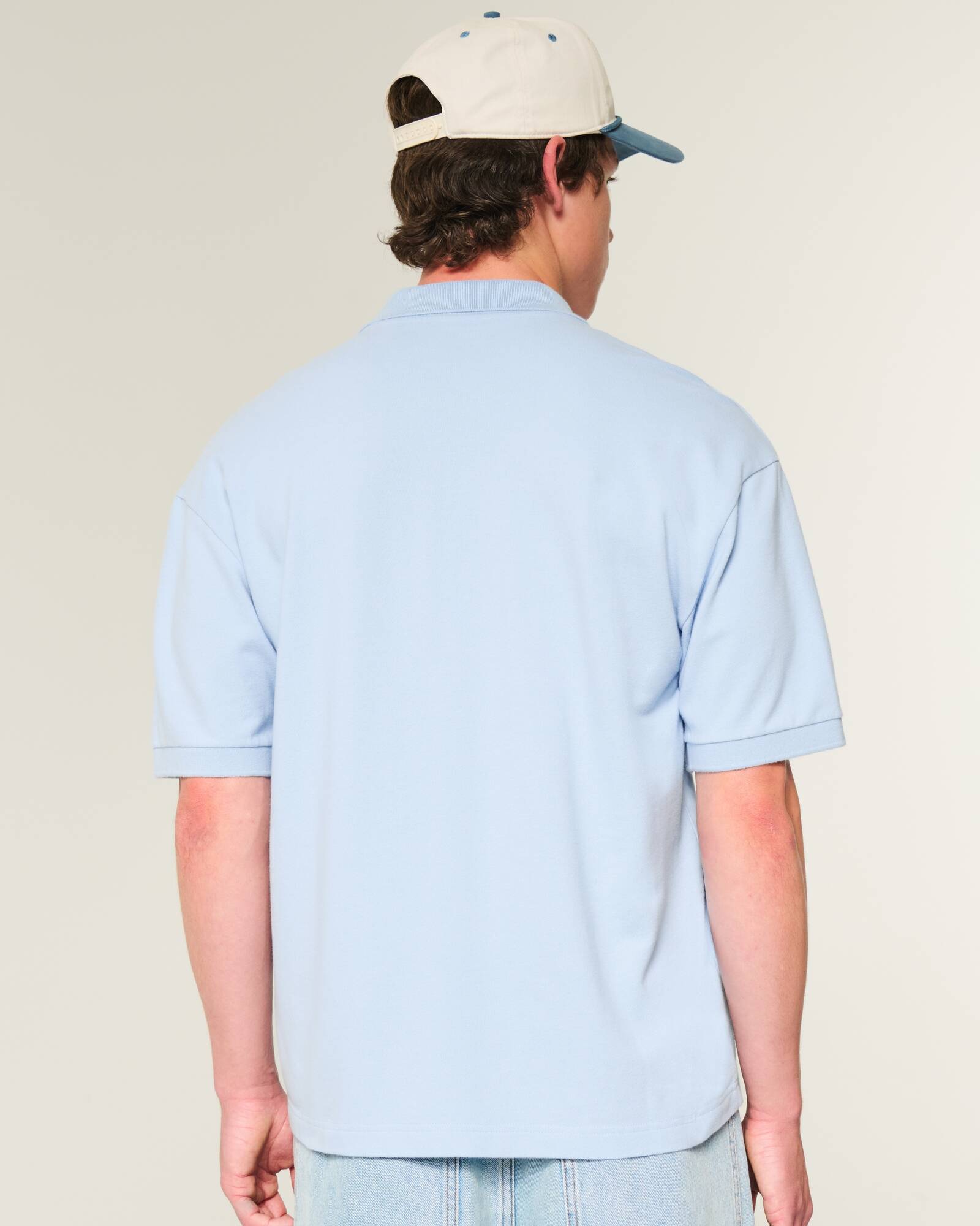 Boxy Crop Washed Polo