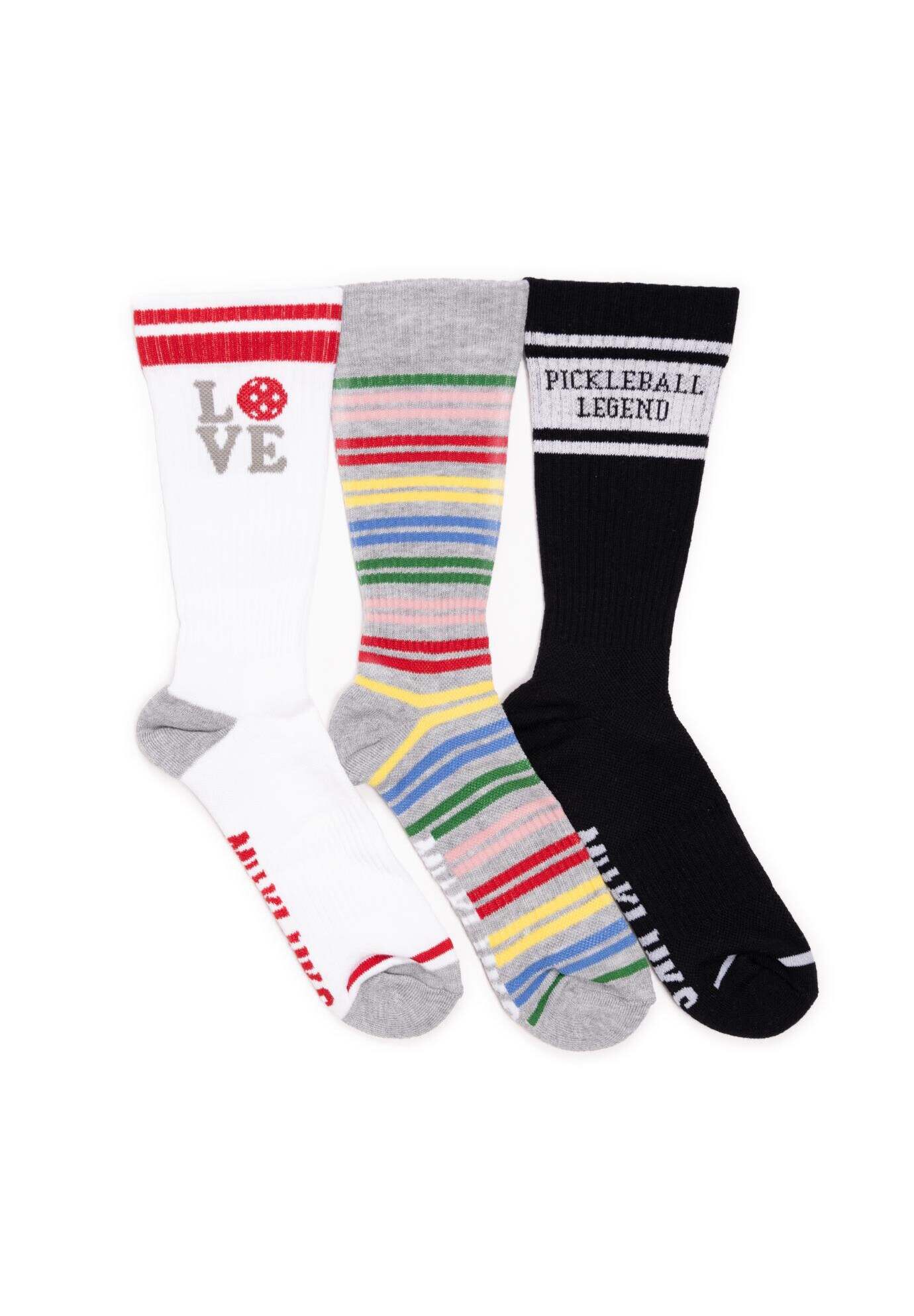 Women'S 3 Pack Cotton Compression Crew Socks