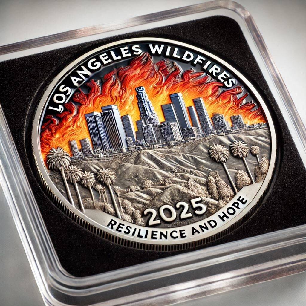 💓💪Los Angeles Wildfire Tribute Coins