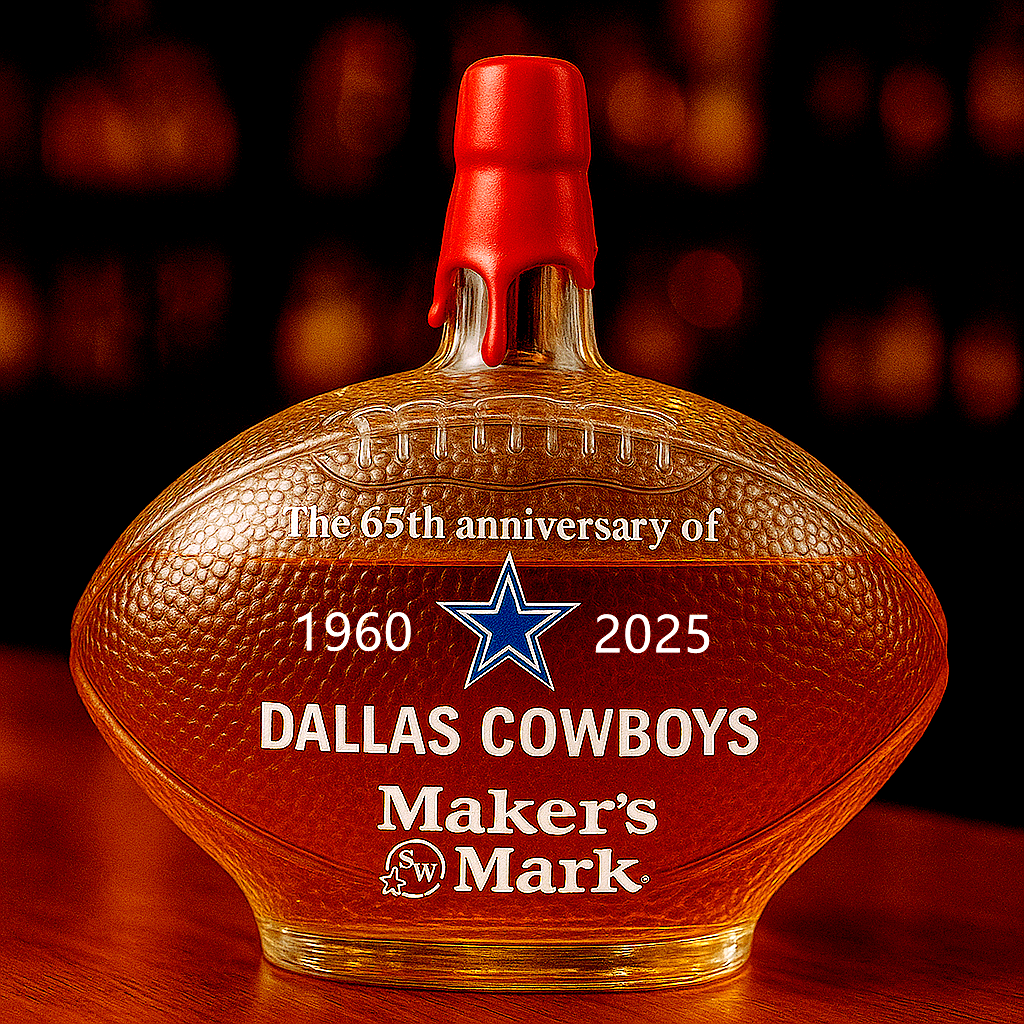 Dallas Cowboys Whiskey Bottle – 65th Anniversary Edition