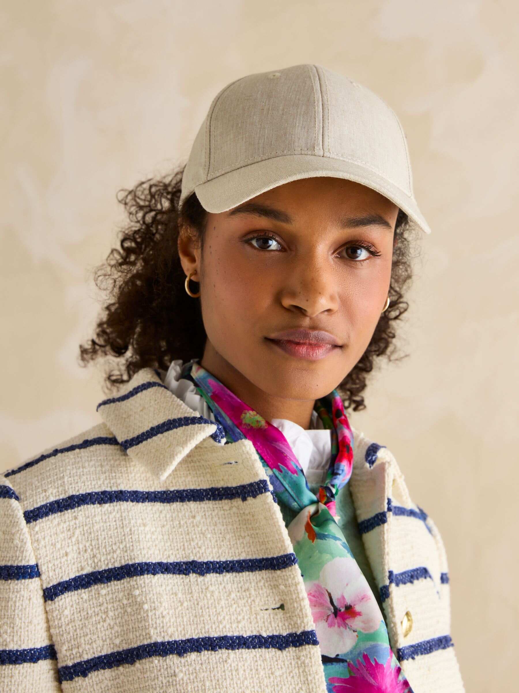 Daley Neutral Linen Cap