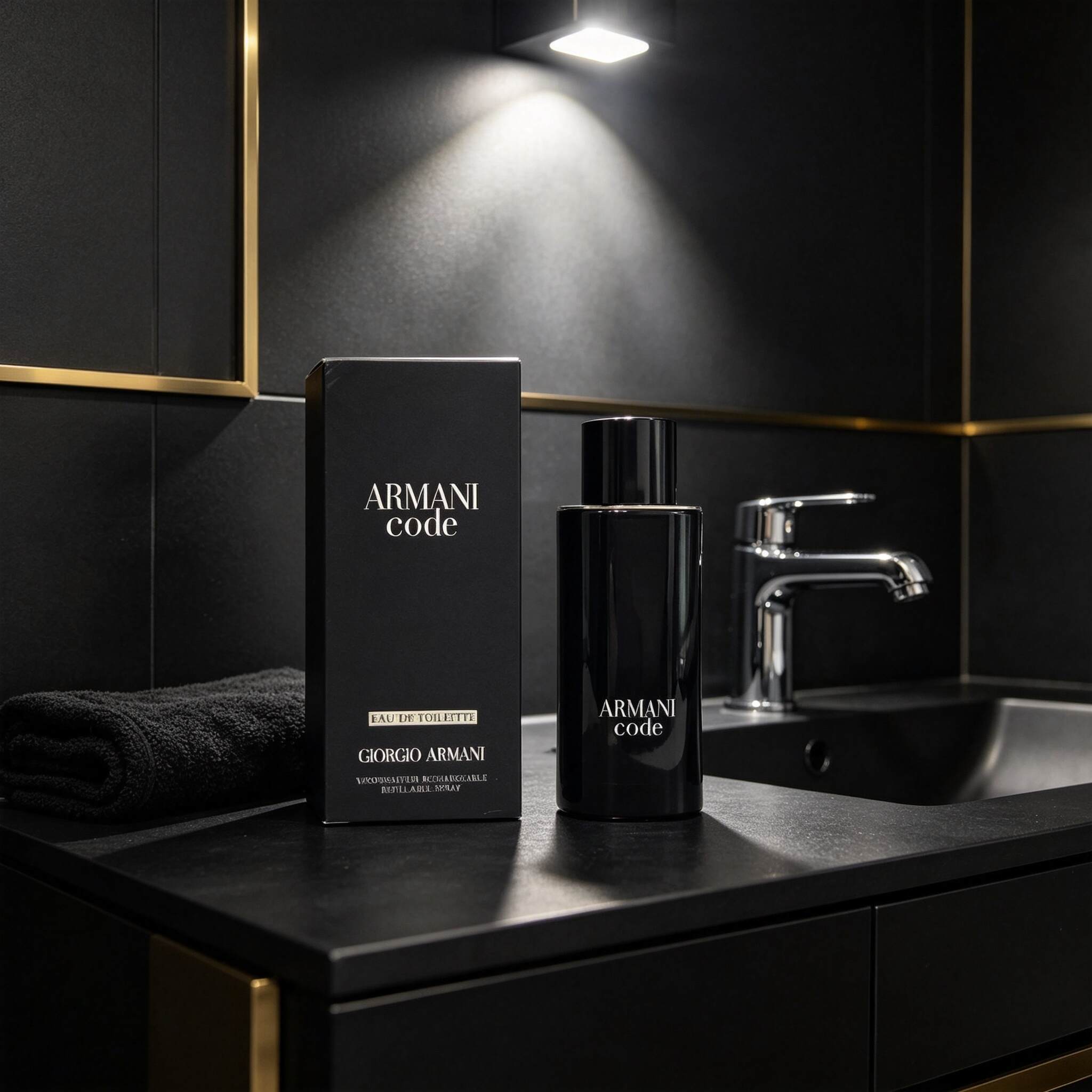 Armani Code Eau de Toilette Refillable Spray for Men-125ml