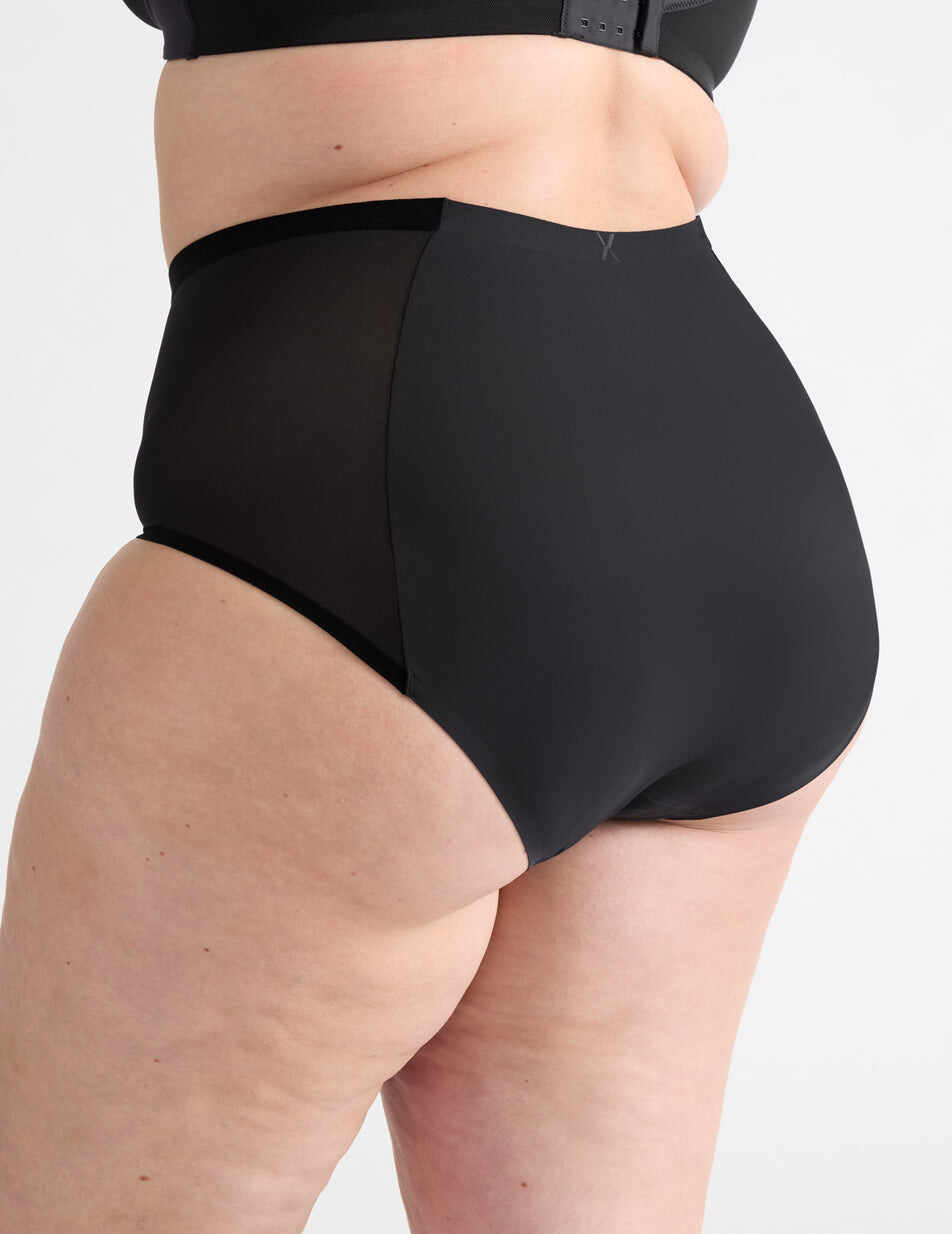 Light Leakproof No-Show Mesh High Rise