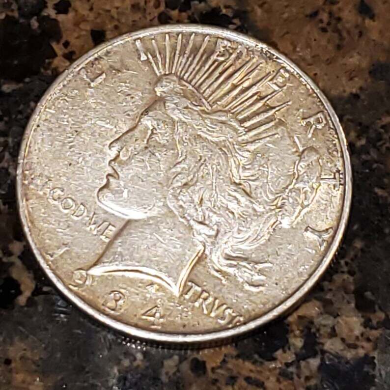 1934 D  United States Silver Peace Dollar  XF+   lot #720