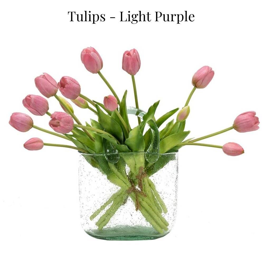 🔥On Sale🔥Artificial Tulips Flowers - Real Touch Latex Bouquet - UV resistant, Waterproof，Windproof
