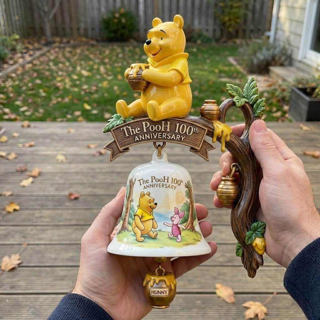 The Pooh 100th Anniversary Commemorative Wall Bell
