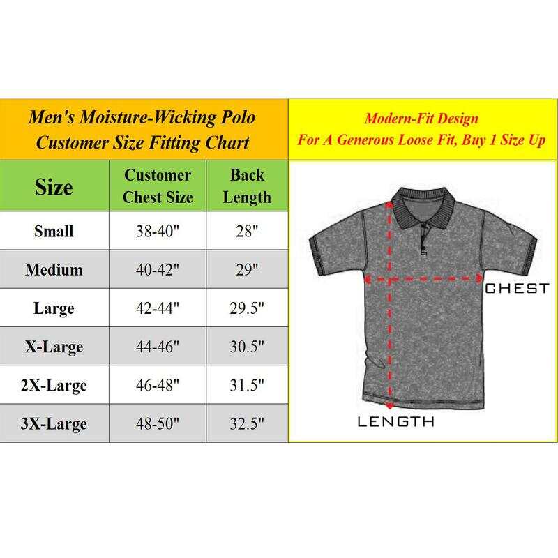 Men's 5-Pack Dry Fit Moisture-Wicking FabricPolo Collar Shirt Menswear Stylish Ribbed Sleeve