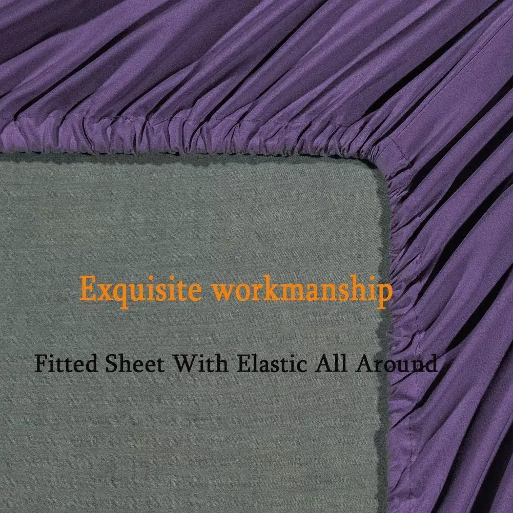 Super Soft 1800 Thread Count Luxury Egyptian Wrinkle Hypoallergenic 6 pcs Bed Sheet Set