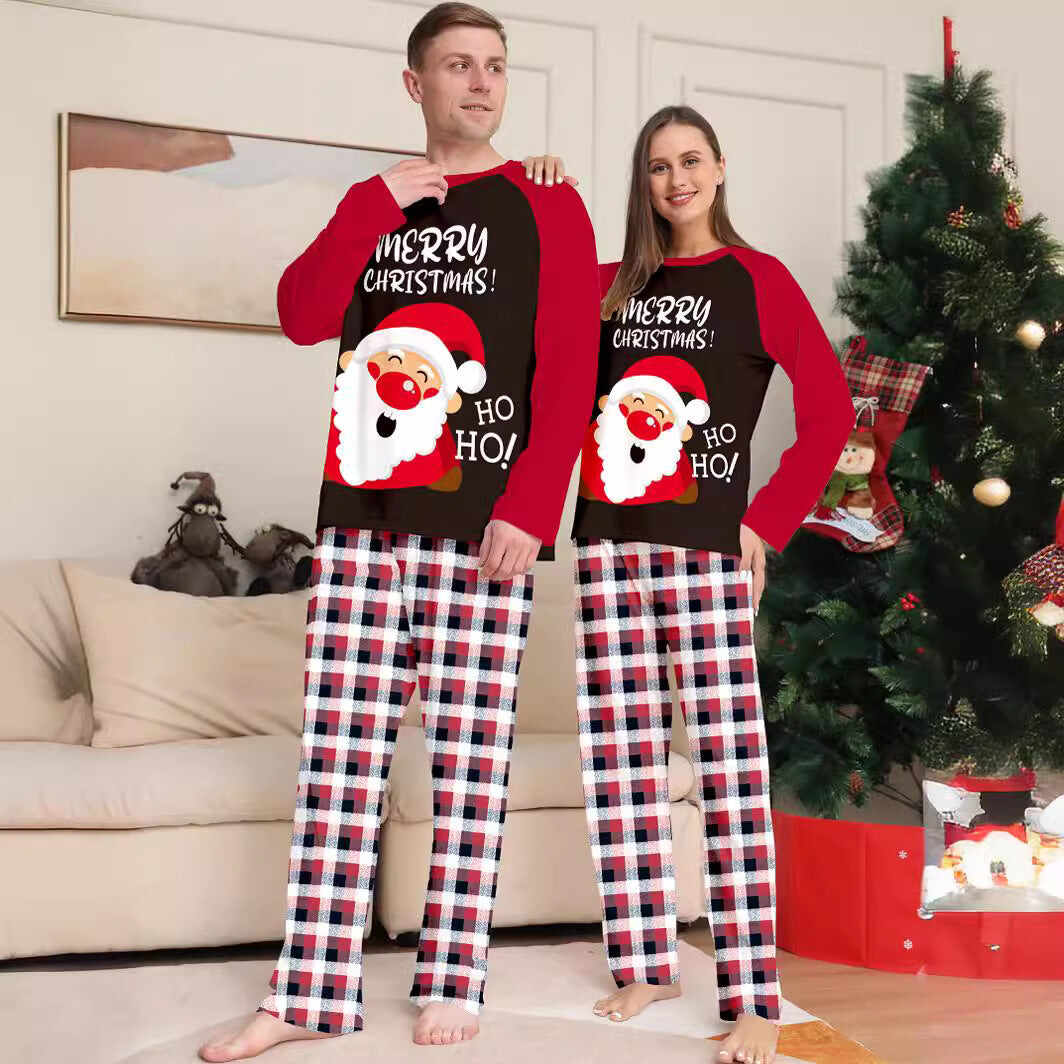 Family Matching Santa Cute Printed Pajama Set