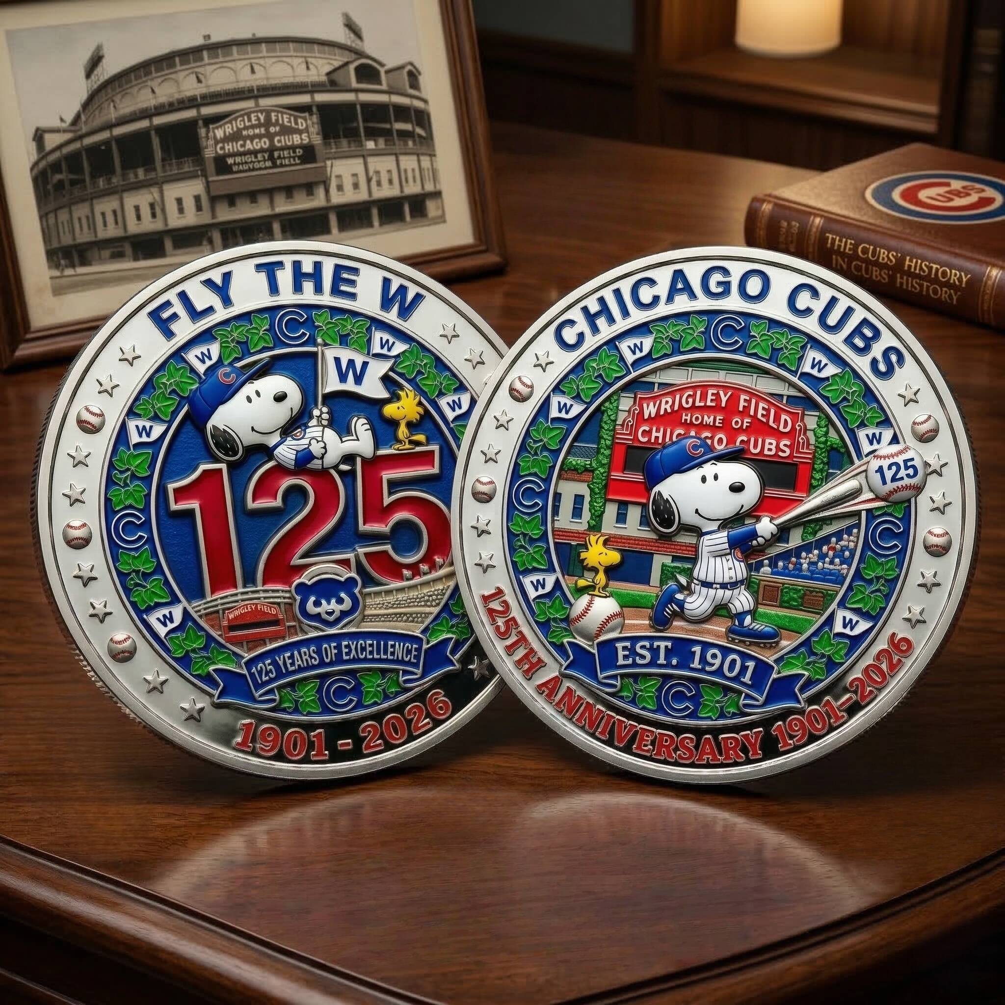 Snoopy × Chicago Cubs 125th Anniversary Collector Edition coin