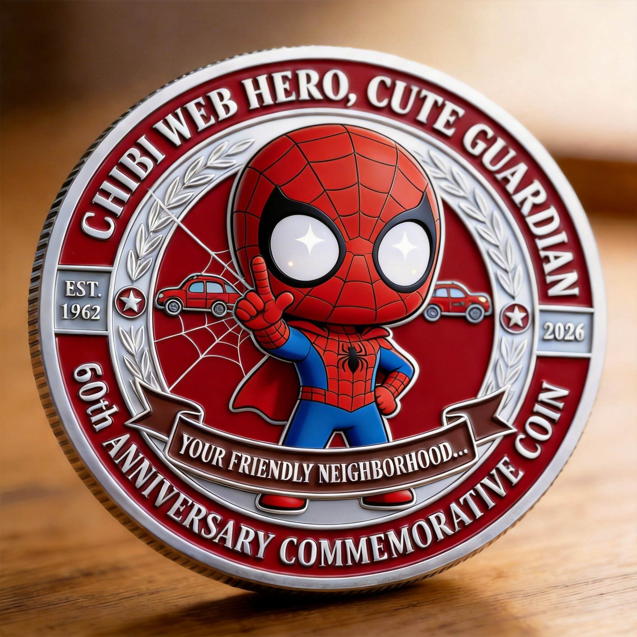 Chibi Spider-Man 60th Anniversary Commemorative Coin