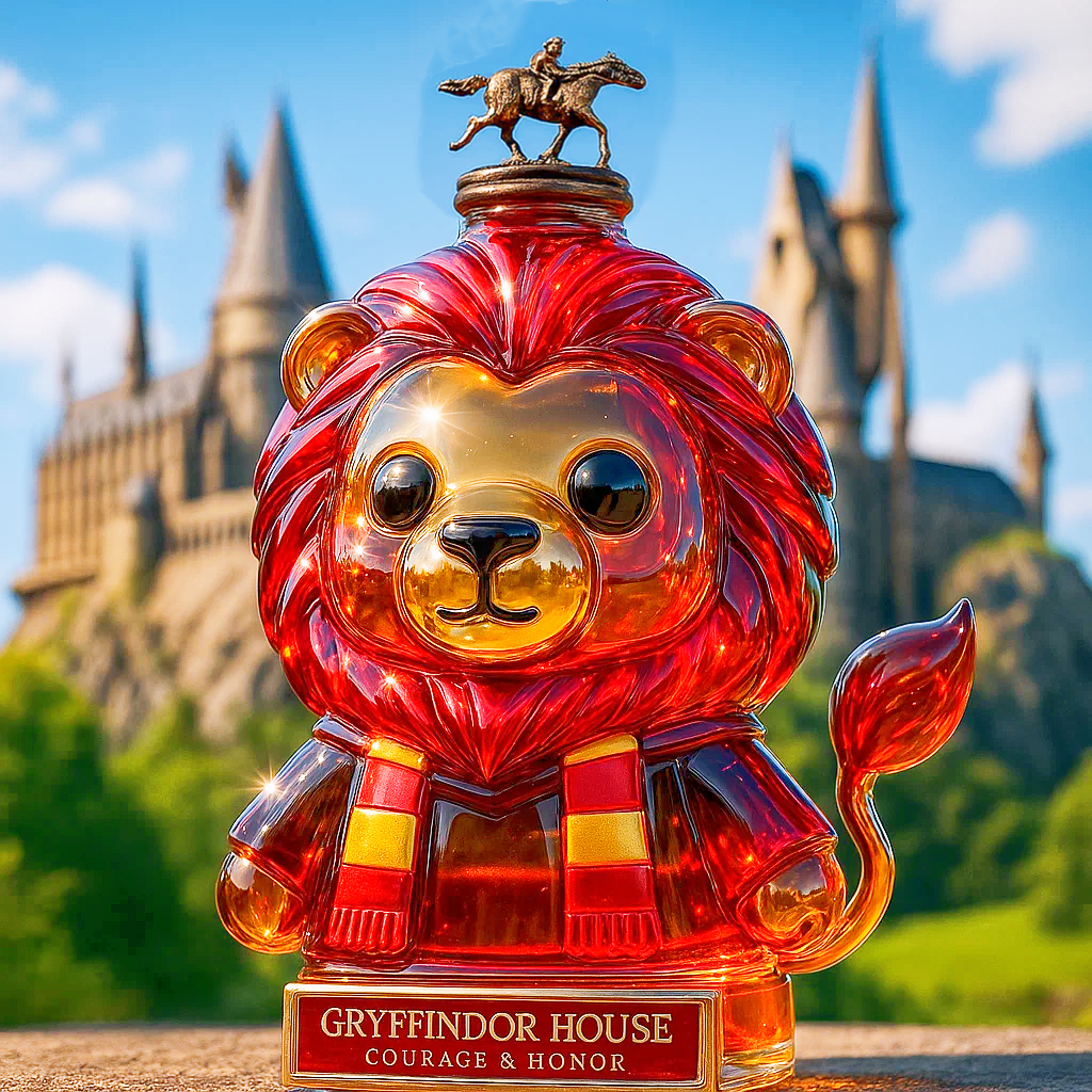 Hogwarts Gryffindor Lion Whiskey Bottle