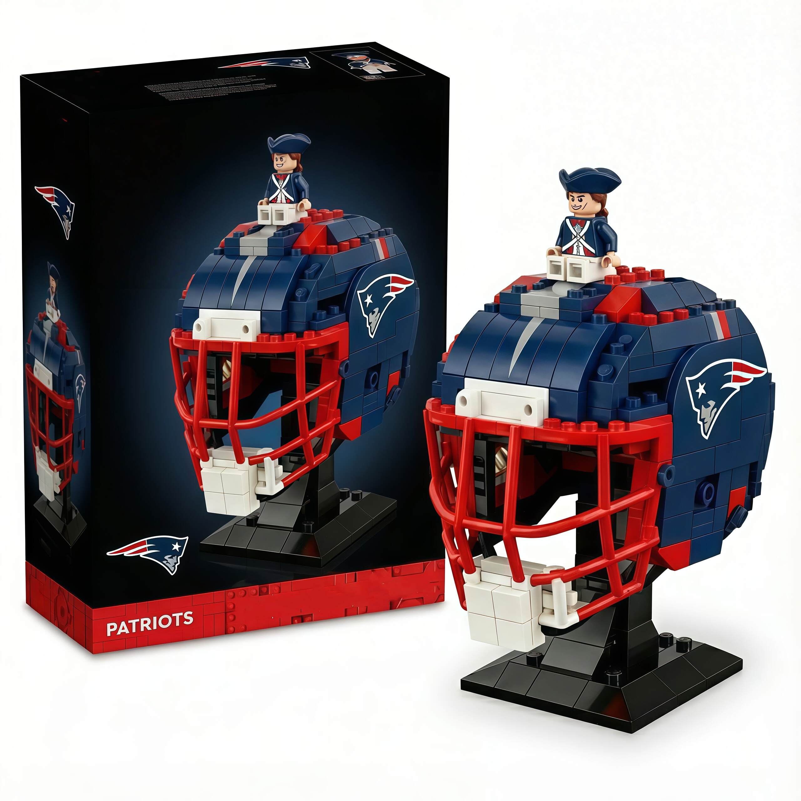 American Pro Football Brick Helmet Collector Brick Set