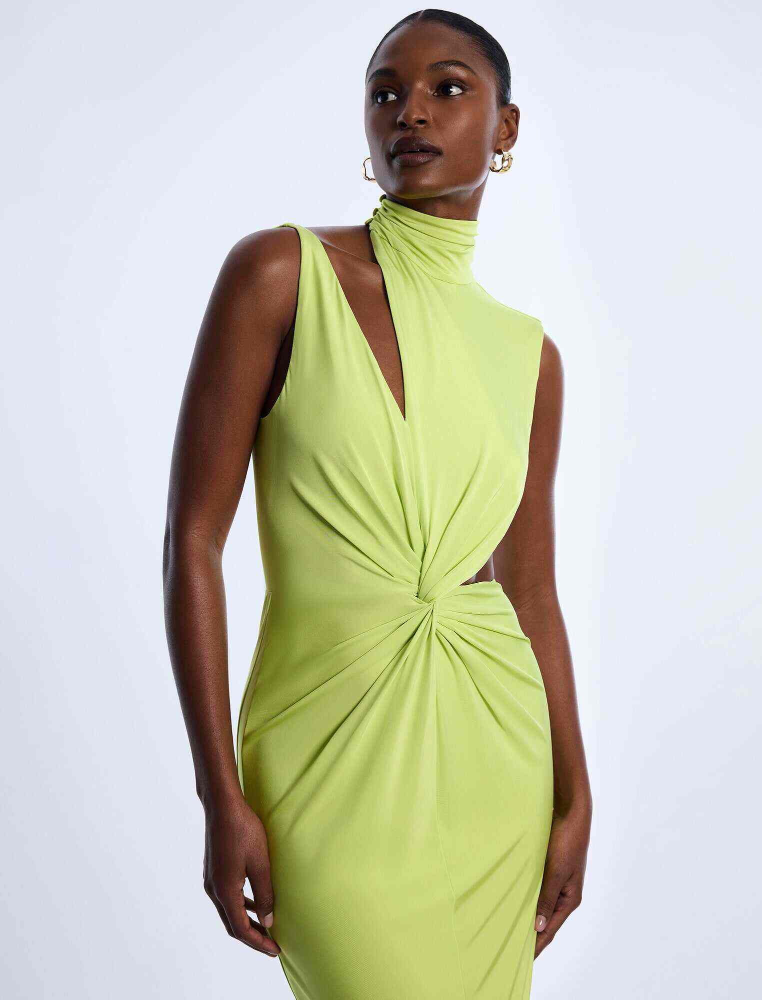TestAsymmetrical  Jersey Gown