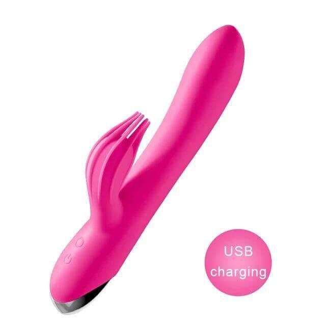USB Rechargeable 10-Speed Rabbit Vibrator – Clitoris & G-Spot Massager
