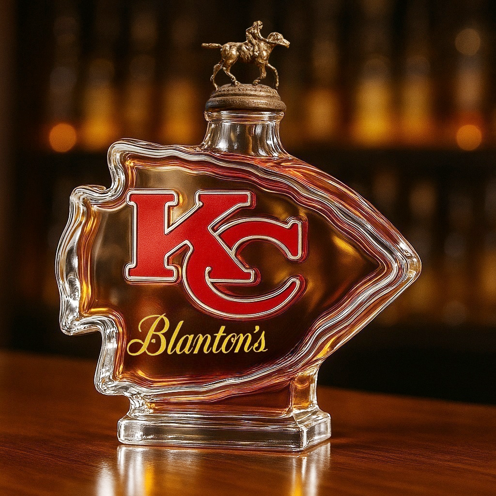 Kansas City Chiefs Whiskey Bottle