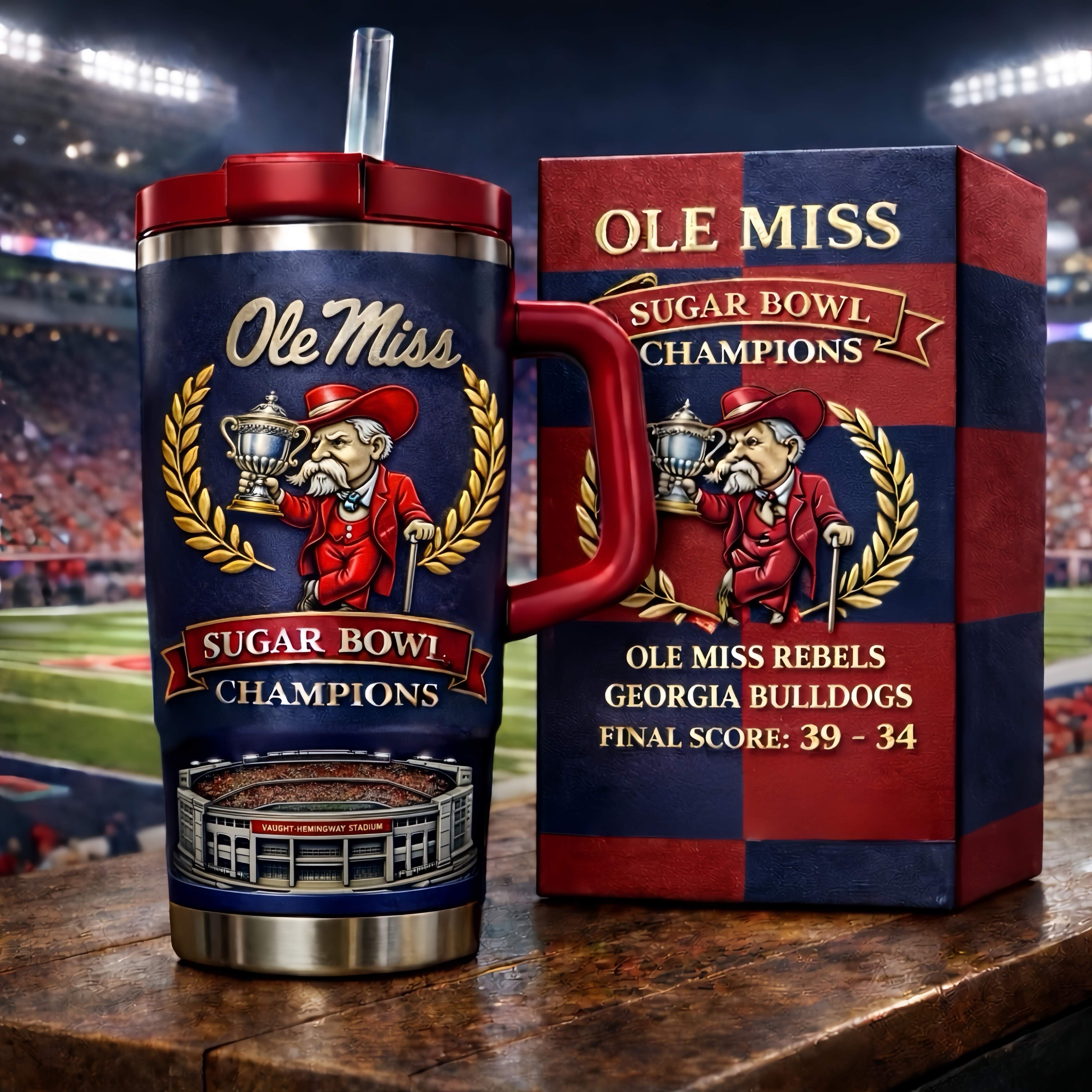 Ole Miss Rebels Sugar Bowl Champions Tumbler