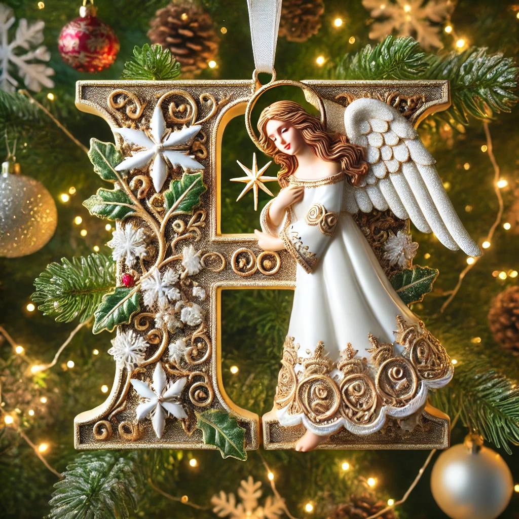 Angel Letter Christmas Tree Ornament