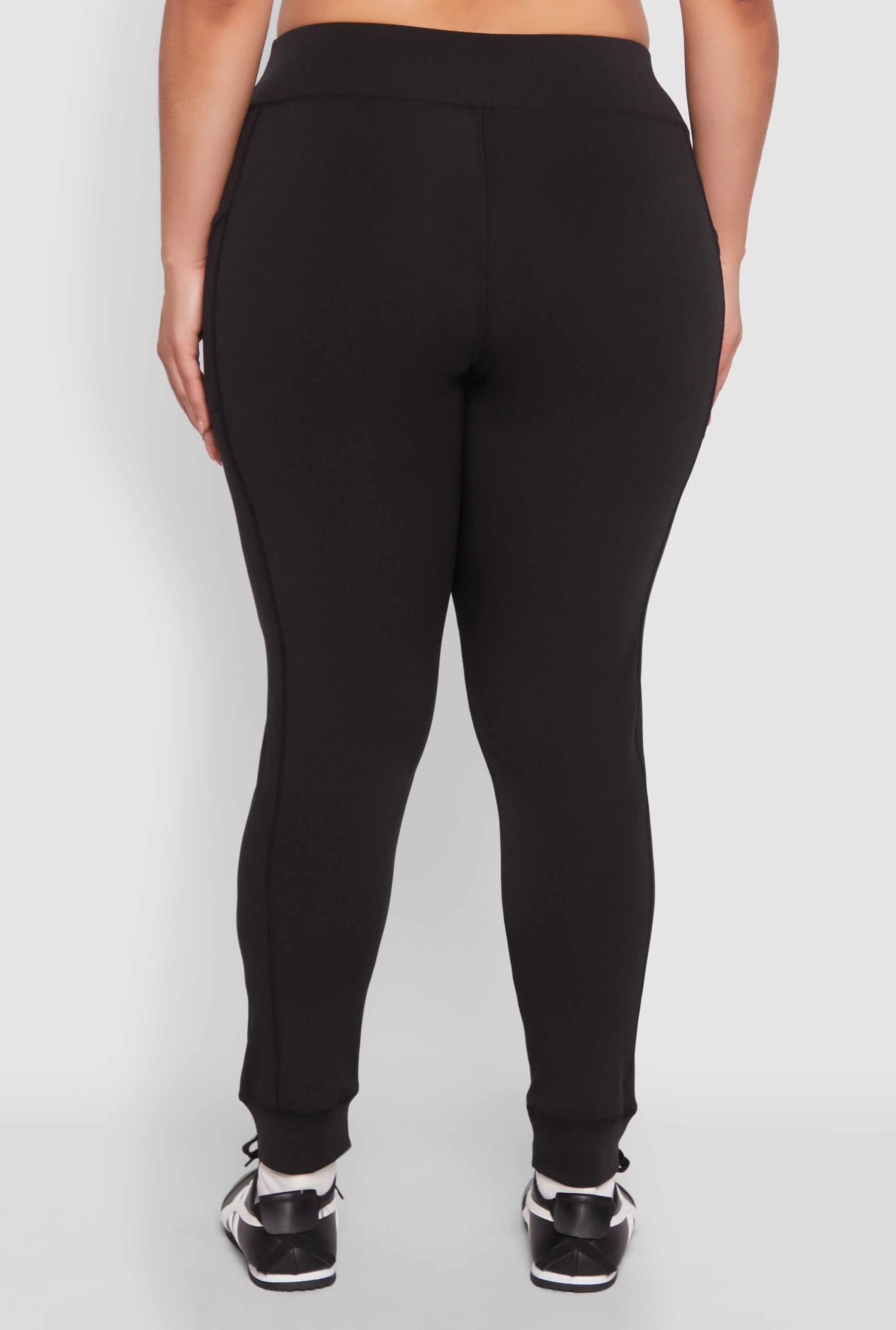 Plus Size High Waisted Cell Phone Pocket Leggings