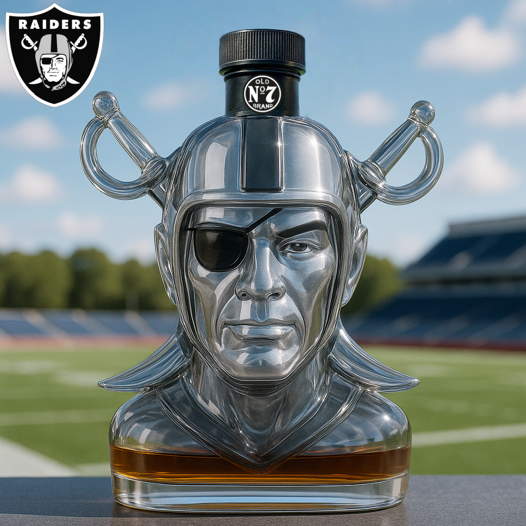 Las Vegas Raiders Whiskey Bottle