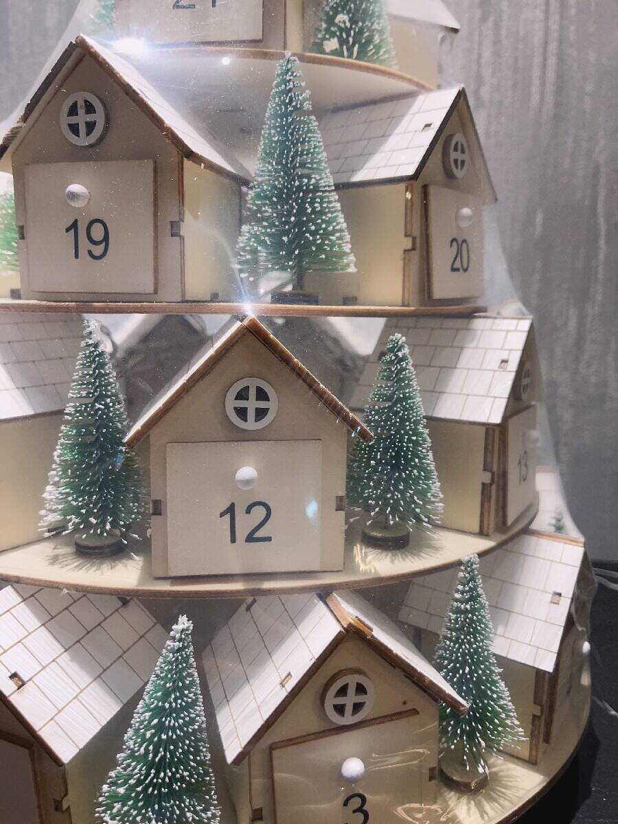[Buy 2 Free Shipping]2023 Christmas Tree Houses Advent Calendar - Aanythingby Clearance