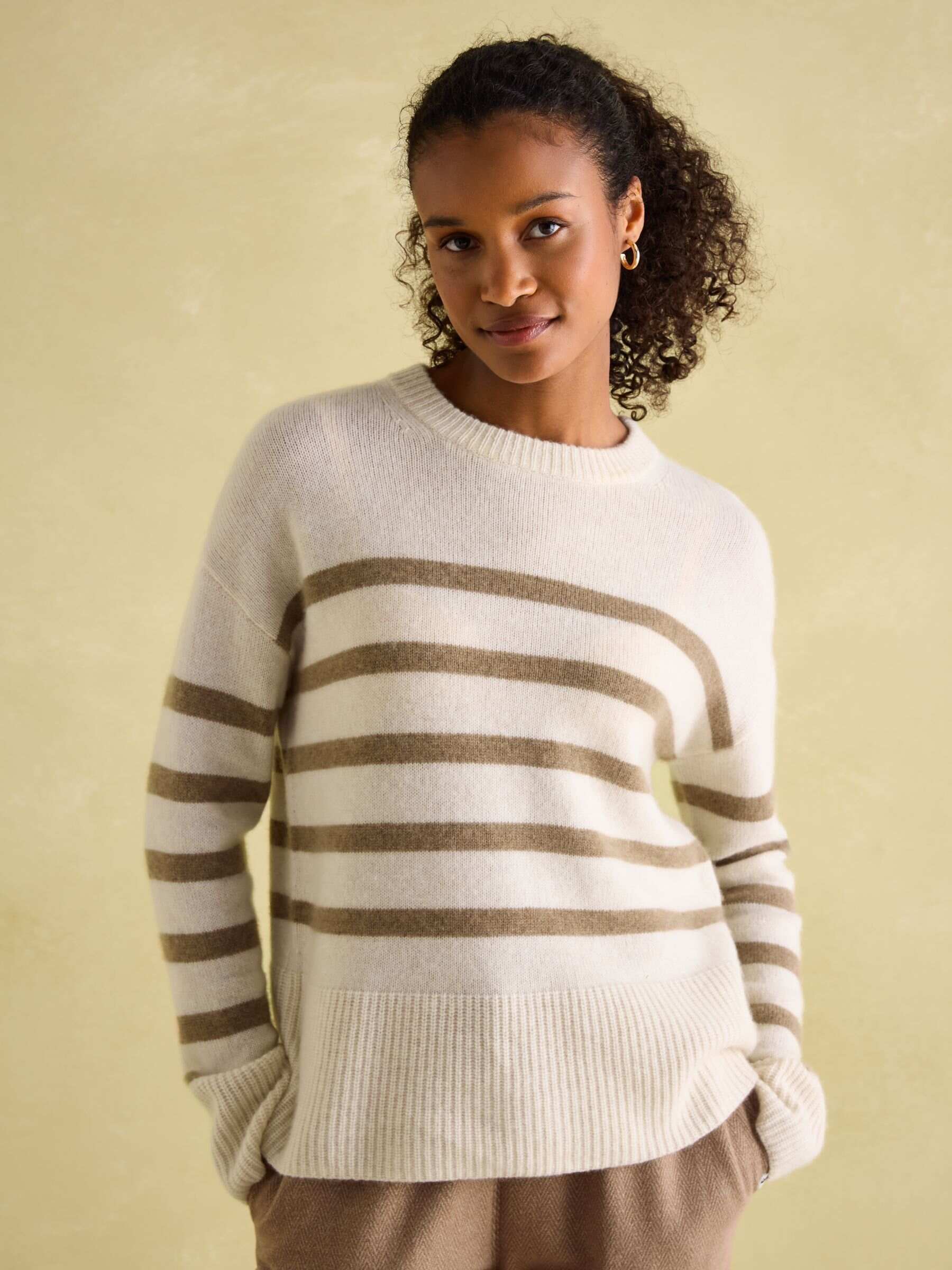 Ivy Tan Brown 100% Cashmere Jumper