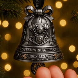 HD 1903 Legacy Motorcycle Bell Ornament