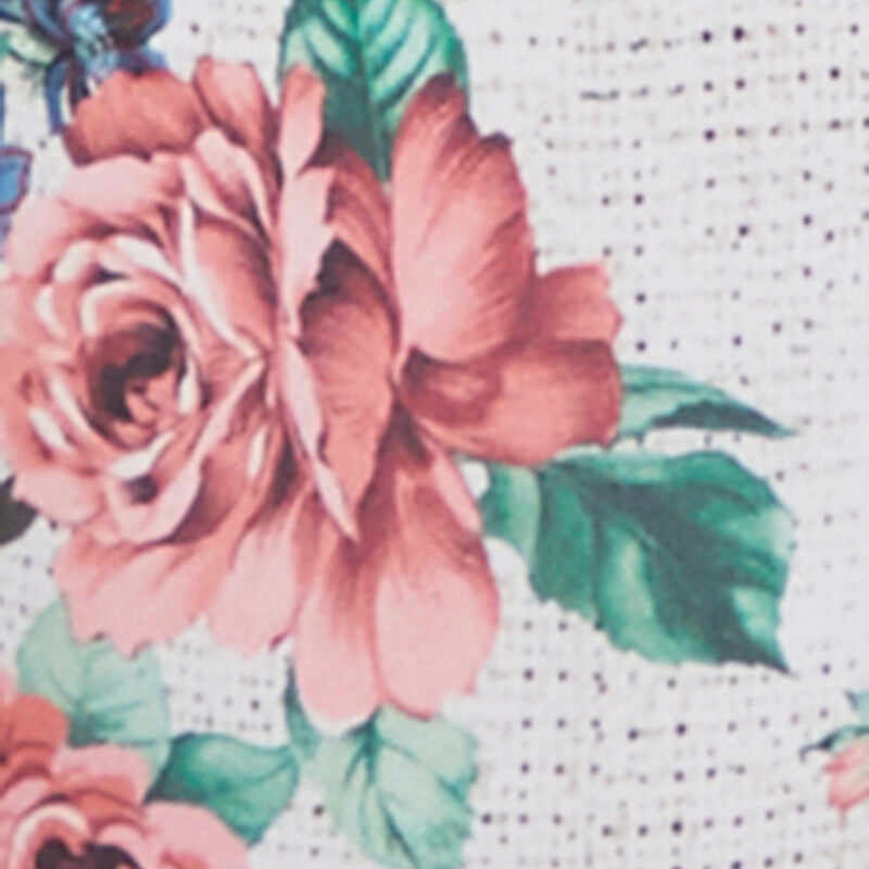 Floral Print High Waisted Flare-Leg Pants