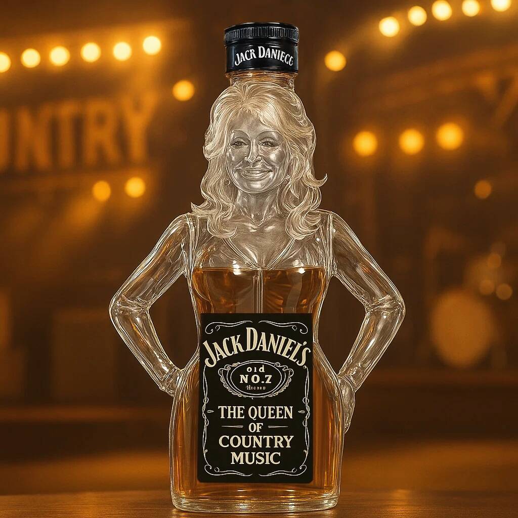 Dolly Parton whisky bottle