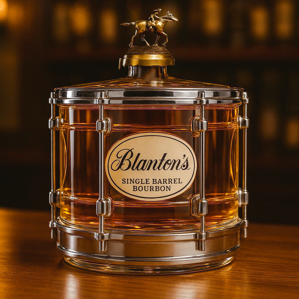 Snare Drum Whiskey Bottle