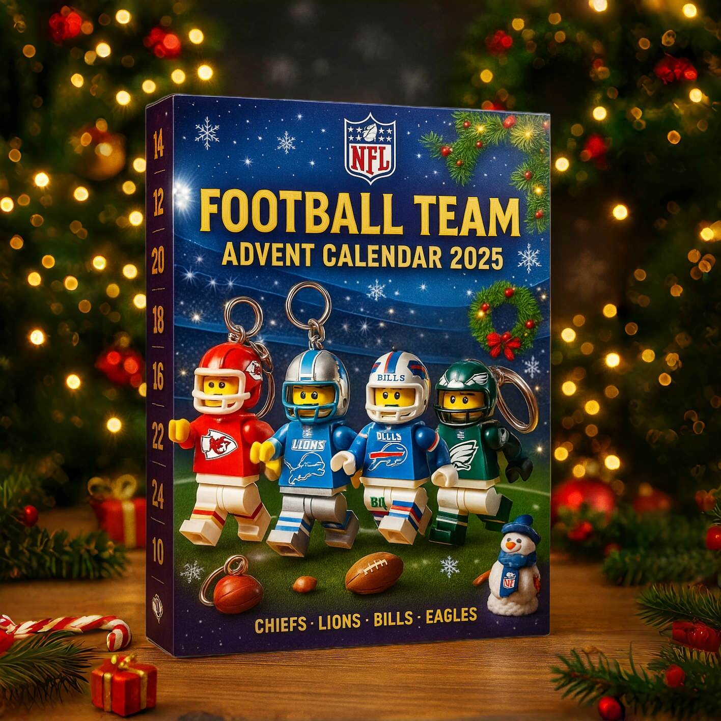 NFL Football Team Advent Calendar 2025