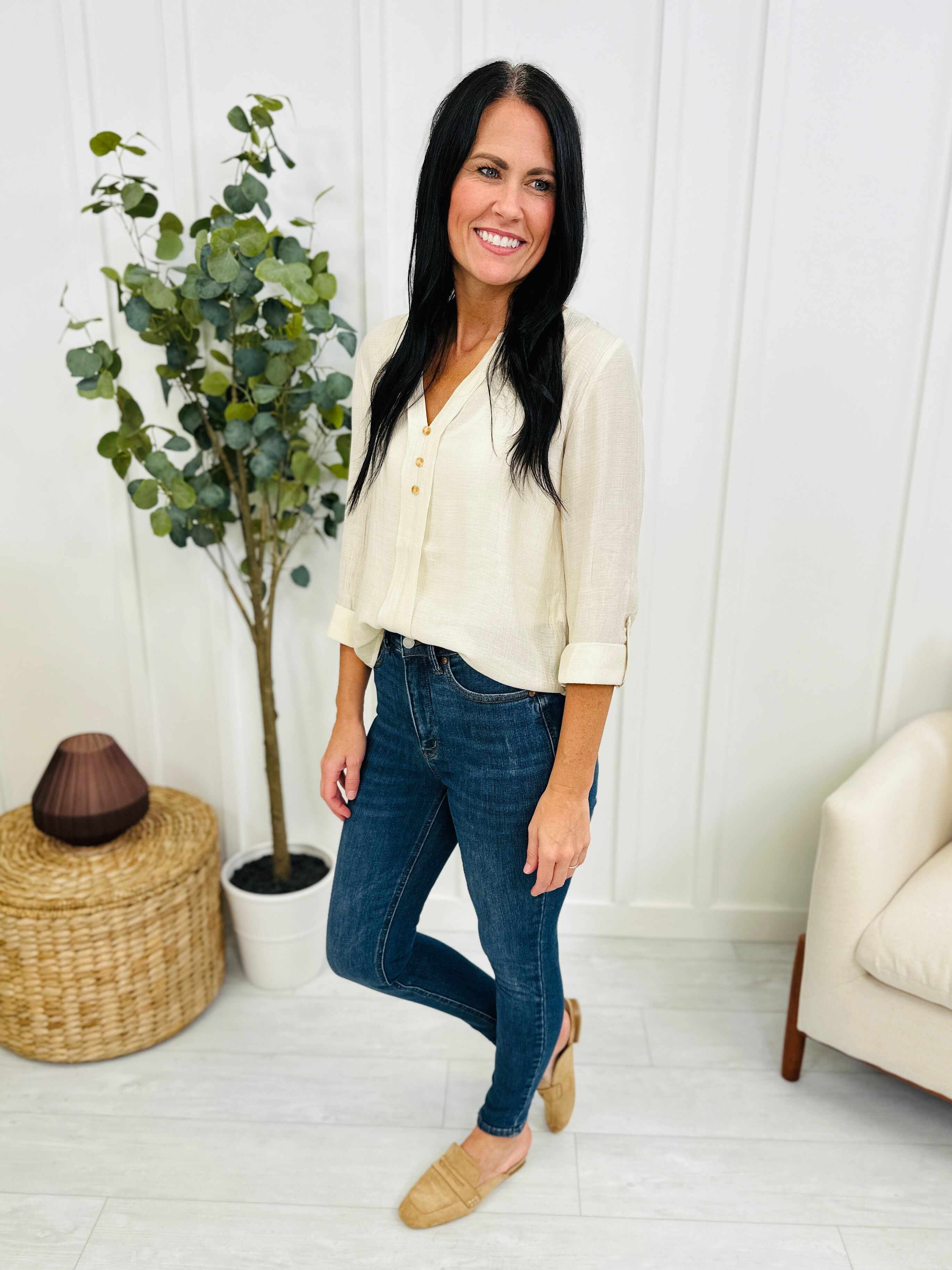 REG/CURVY Triple Trouble Tummy Control and Butt Lifting Skinny Jeans