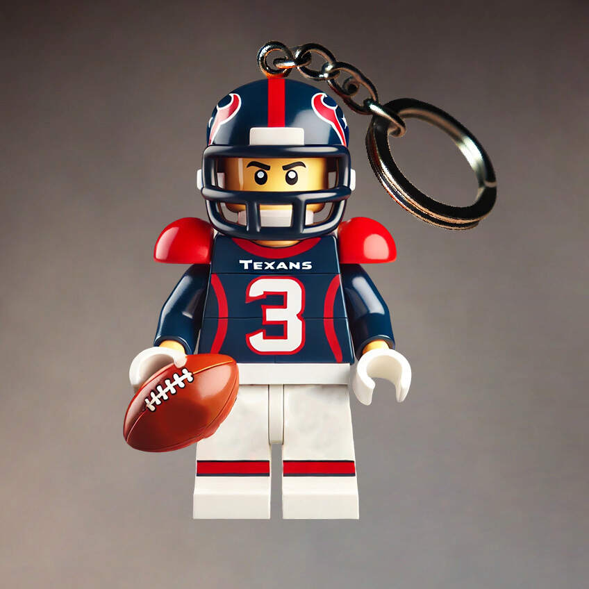 Football Team Building Set Kit Keychain
