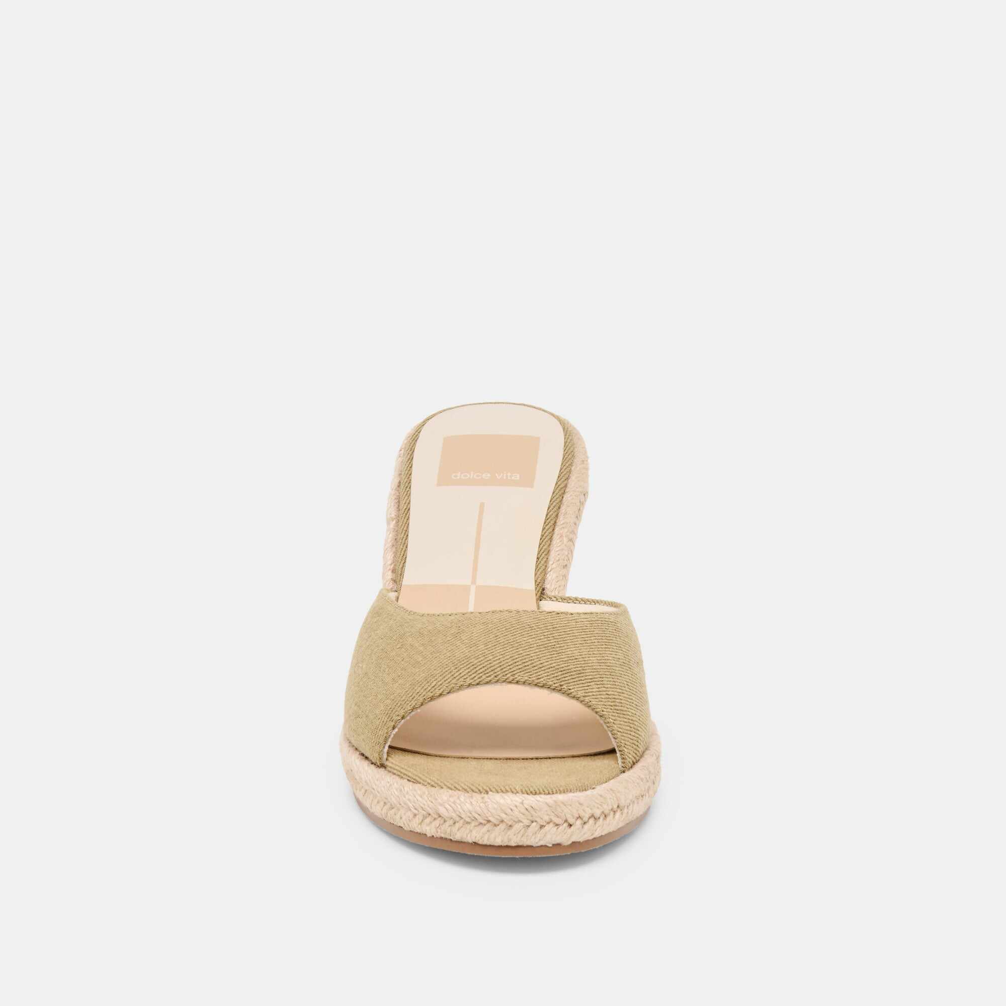VAYA WEDGES KHAKI LINEN