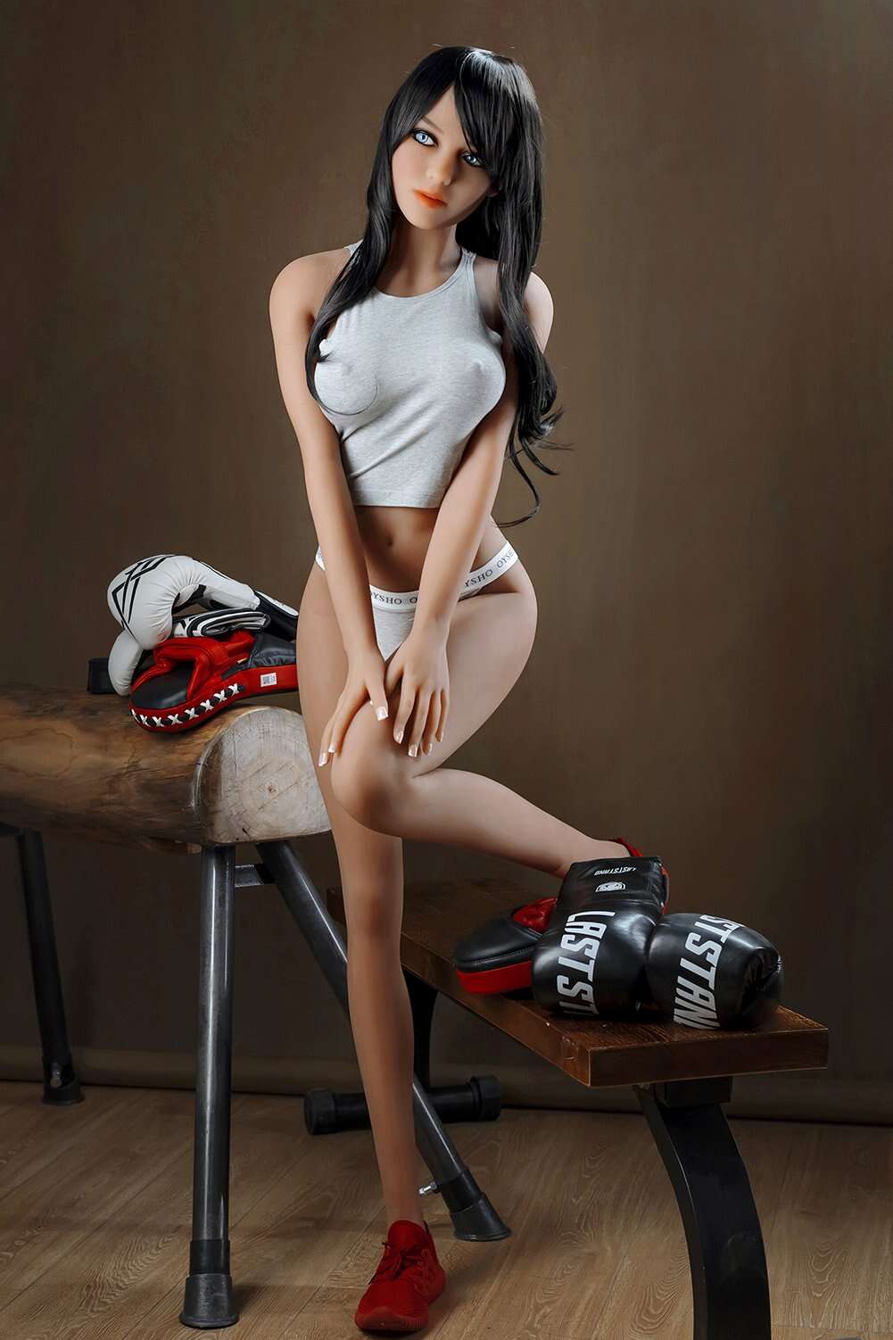 Ella 5ft45 / 166cm #174 Head TPE Small Breastes Boxing Girl Full Size Realistic Sex Doll