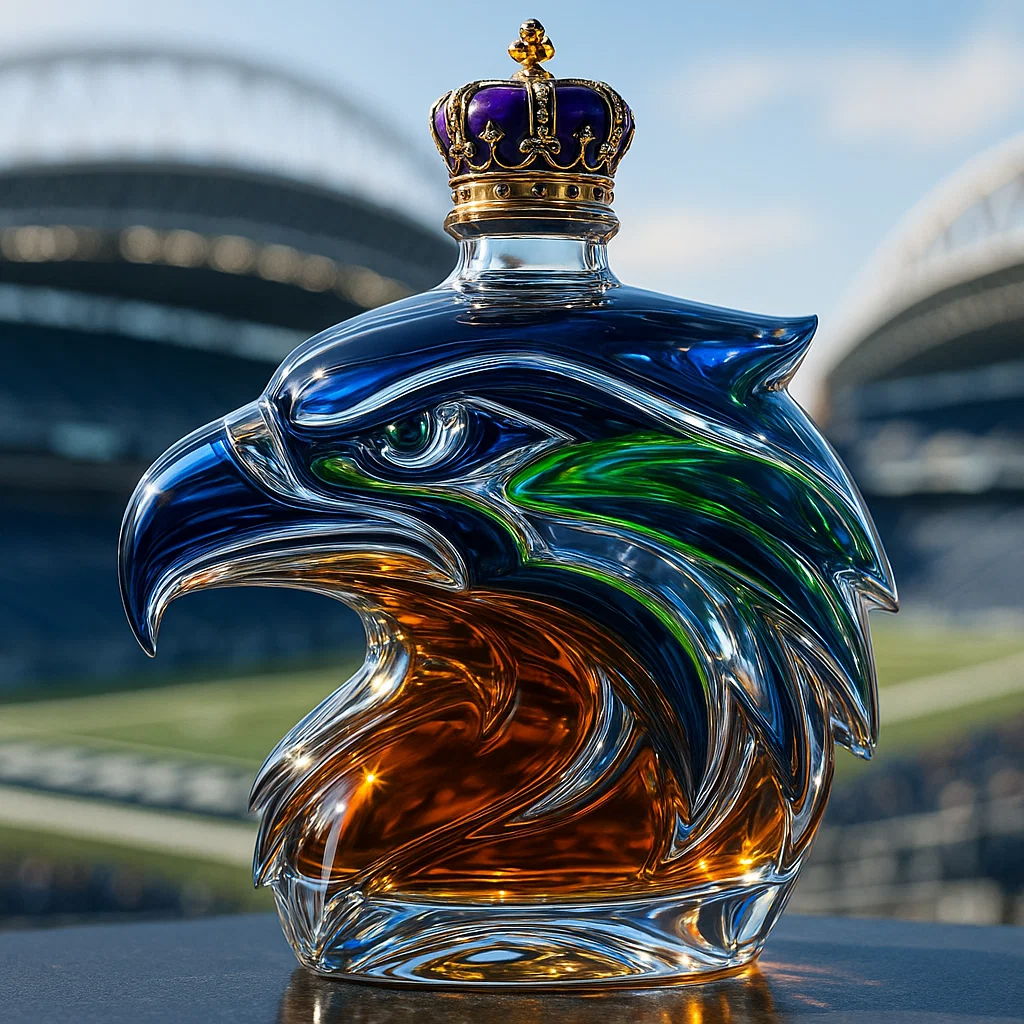 Seattle Seahawks  Limited Edition Whisky Bottle