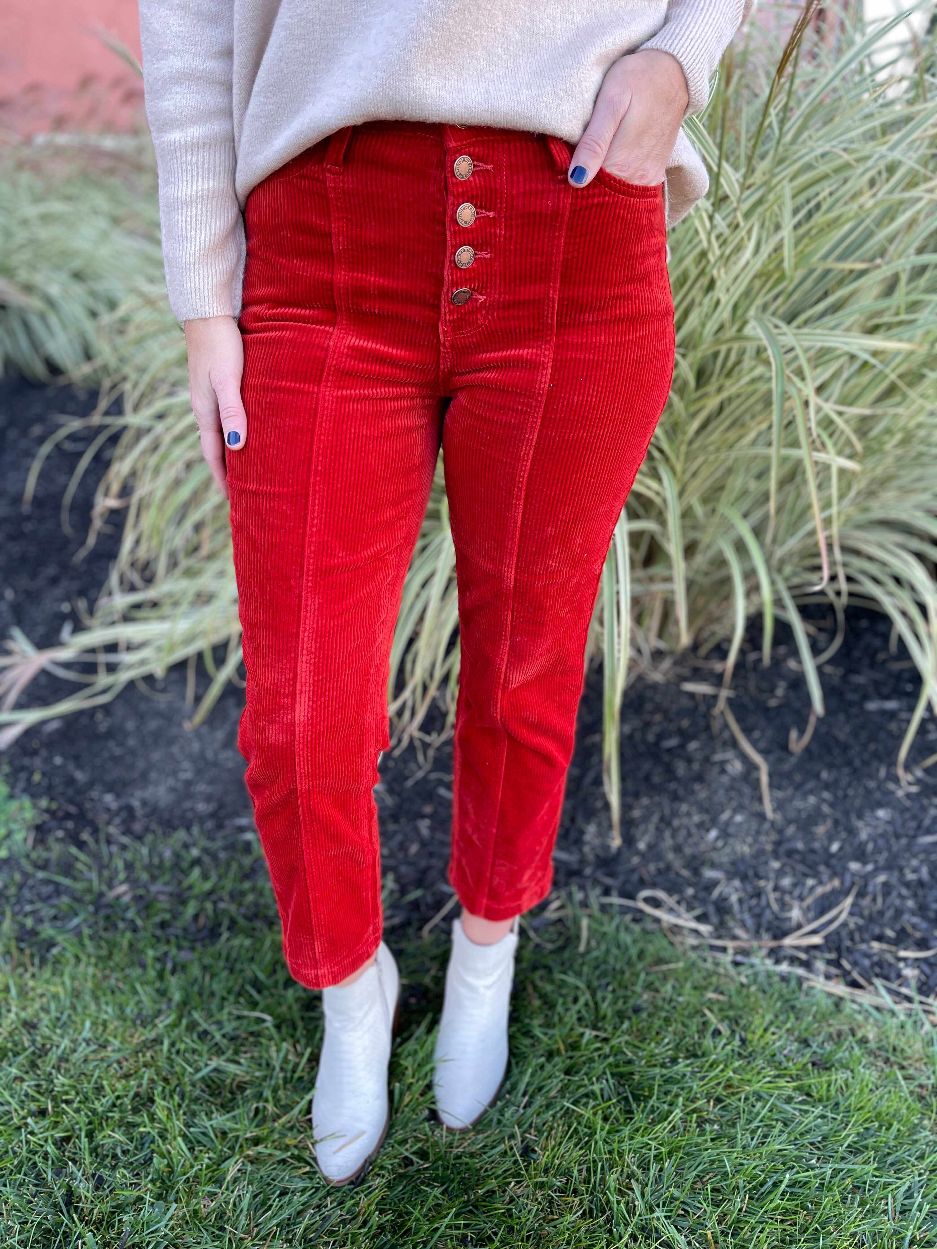 Plus/Reg Spice Up Your Life Corduroy Pants