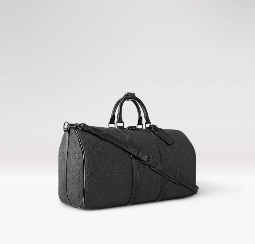 Keell Carry-On Travel Bag – Signature Emblem-Print Leather Duffel with Carry-On Size & Premium Craftsmanship