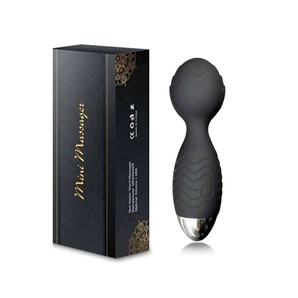 Rechargeable Silicone Wand Massager with 20 Patterns & 8 Speeds