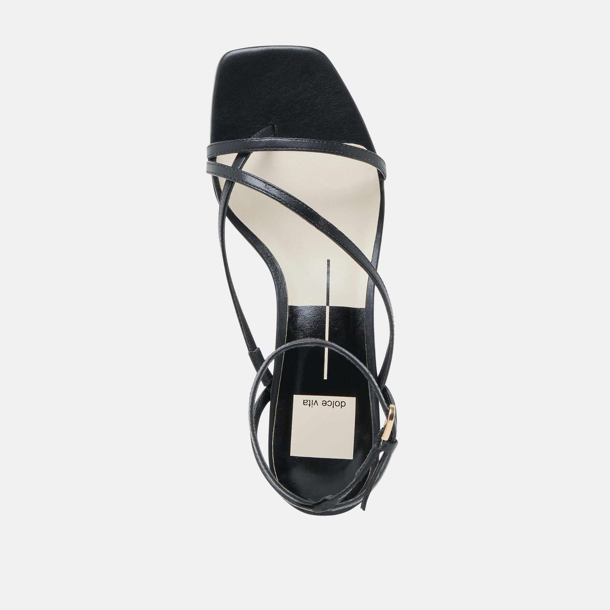 KARLOS WIDE SANDALS BLACK LEATHER