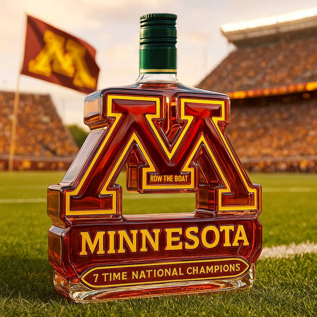 Minnesota Golden Gophers Limited Edition Collector’s Whiskey Bottle