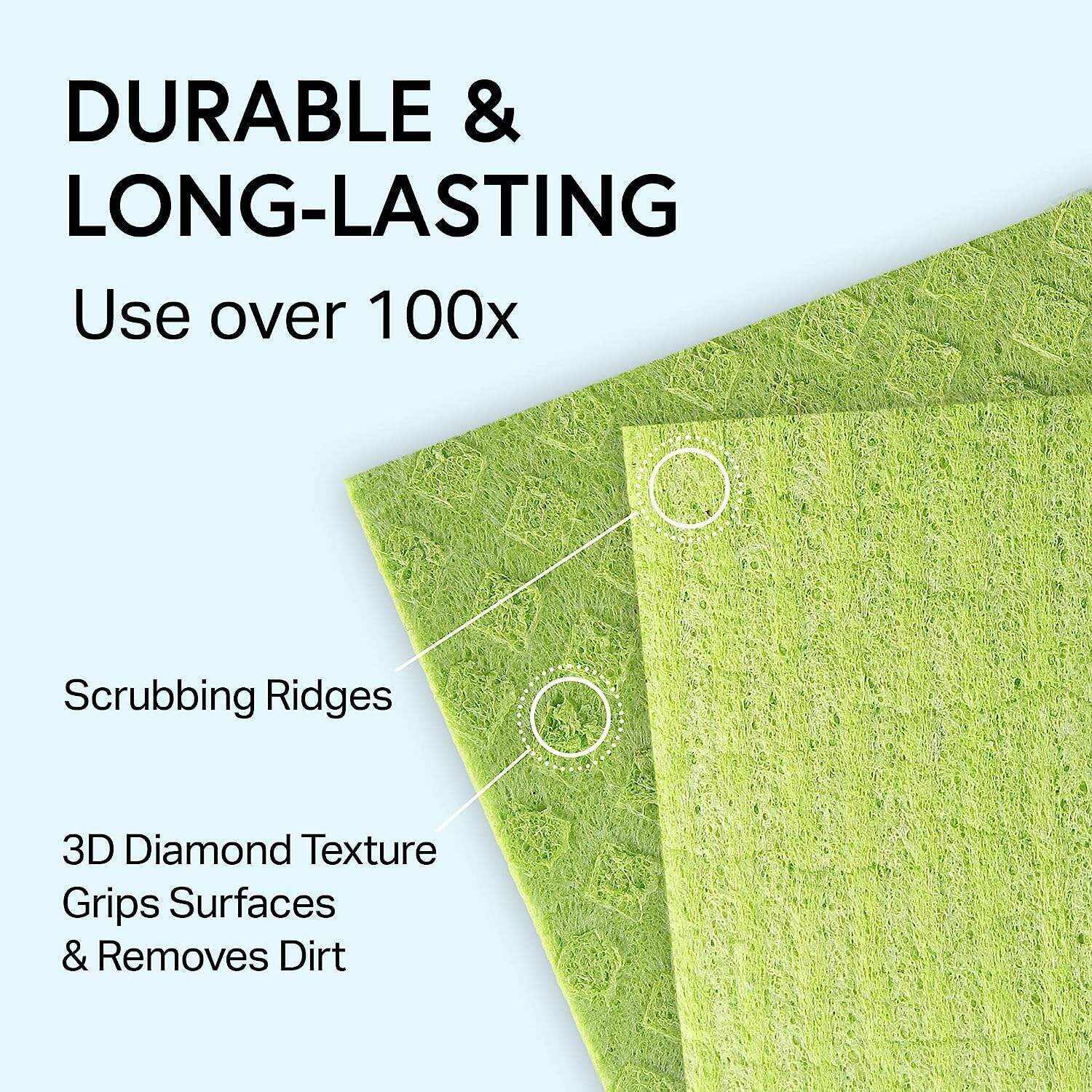 Swedish Wholesale Swedish DishCloths for Kitchen- 10 Pack Reusable Paper Towels for Counters & Dishes - Eco Friendly Cellulose Sponge Cloth - Assorted