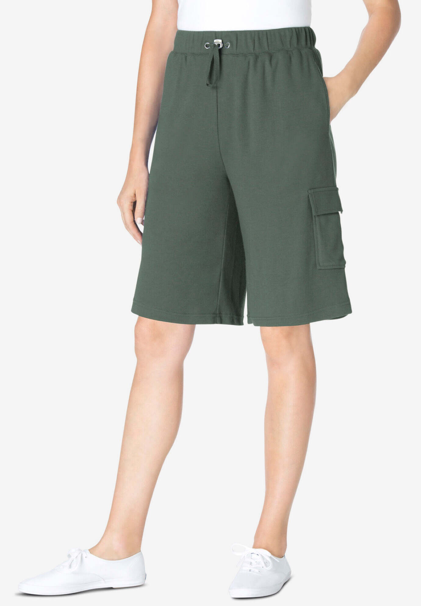 Pull-On Knit Cargo Short