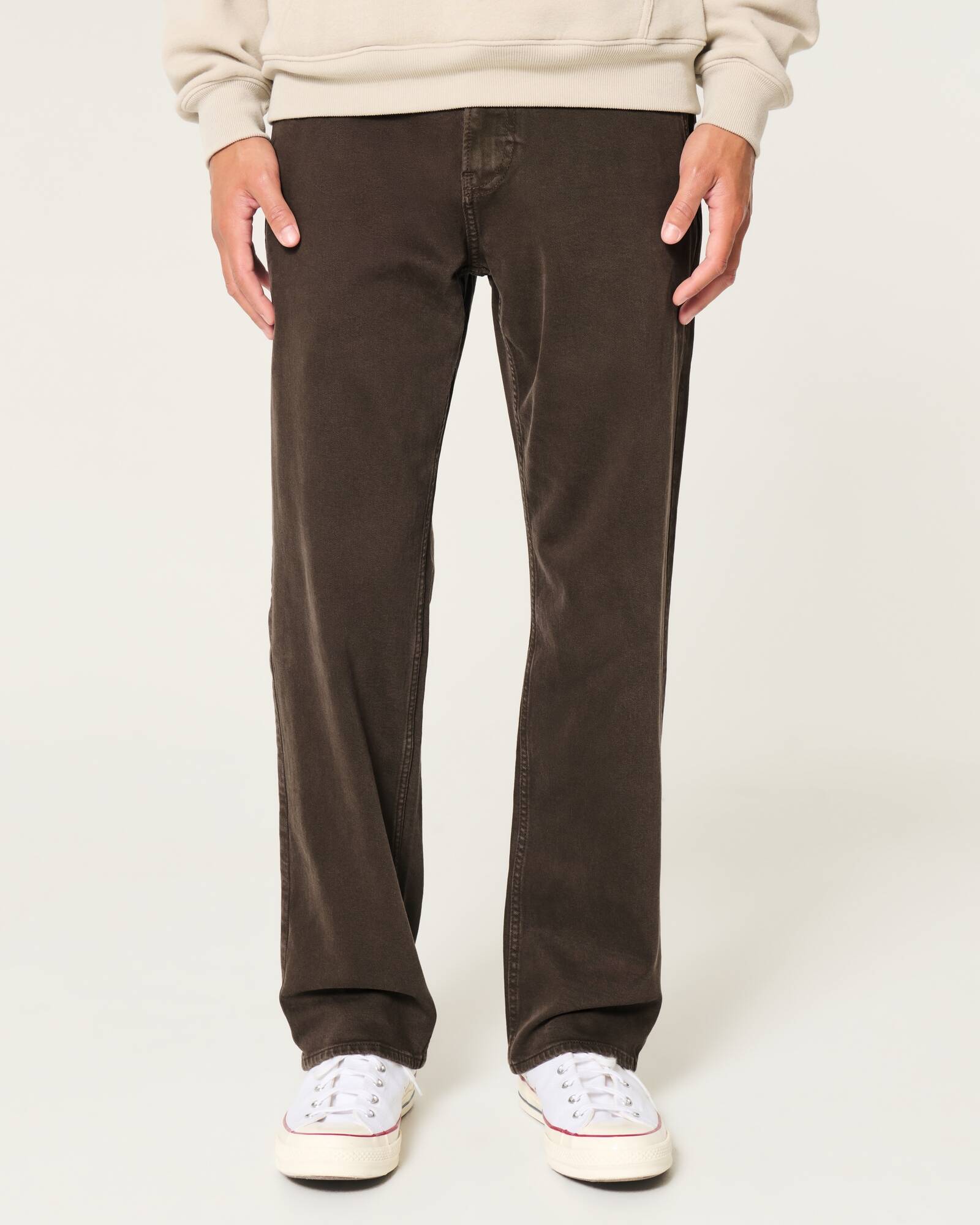 Light Wash Straight Jeans