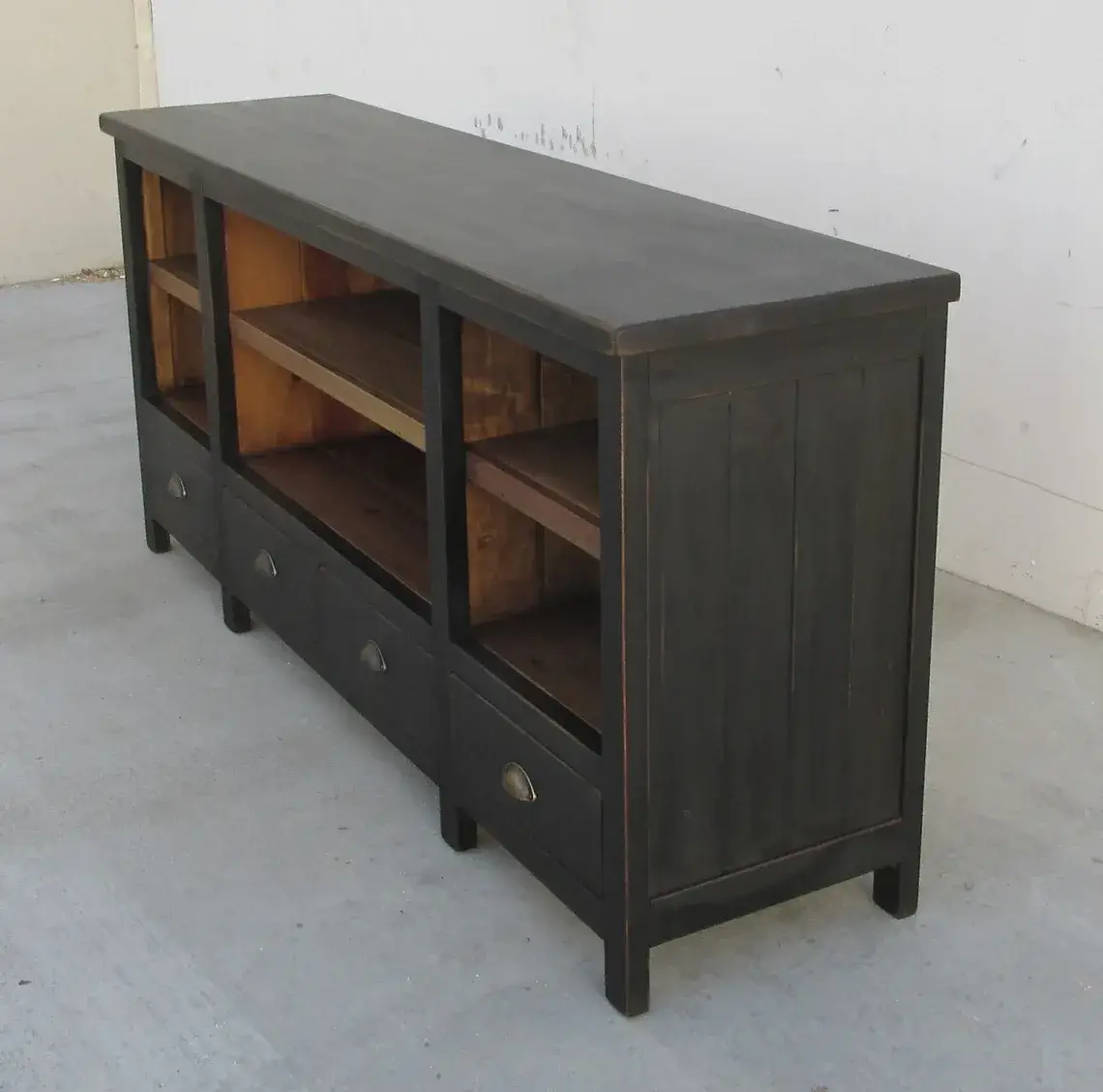 Media Console, TV Stand, Console Table, Reclaimed Wood, Sideboard, Table, Bookcase, Handmade